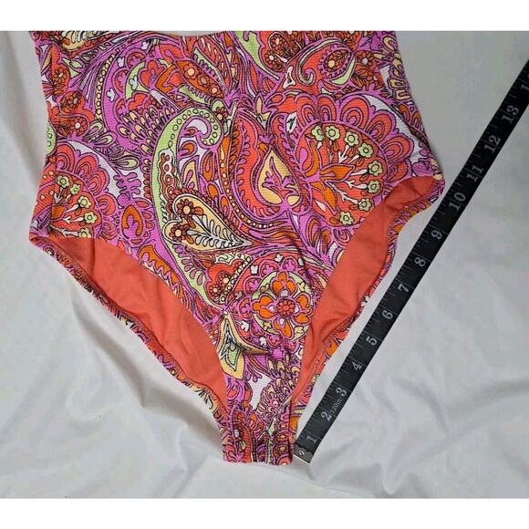 Jessica Simpson Flower Child O-Ring Cutout One-Piece Swimsuit Women's Swimsuit - Picture 9 of 14
